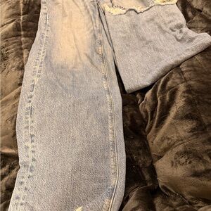 American Eagle Outfitters Light Wash Straight Leg Jeans
